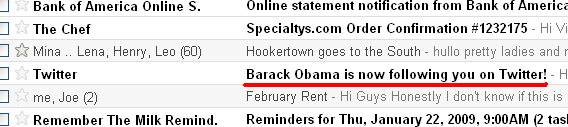 obama twitter